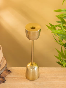 Подсвечник «Факел», 31 см, алюминий, золото