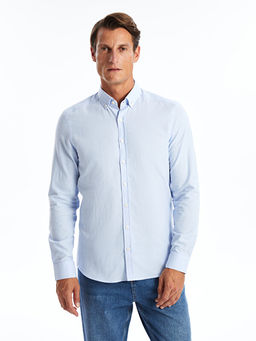 Slim Fit Uzun Kollu Oxford Erkek G?mlek