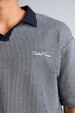Pamuklu Dokulu Boxy Fit Polo Ti__rt - Defacto фото 4