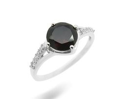 Кольцо из серебра гранат, Жюли