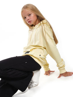 Толстовка для девочки с капюшоном UD 7703 ваниль - Mini maxi фото 6