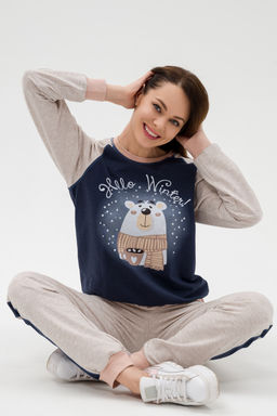 Костюм женский из футера Гамми индиго - Амадэль фото 25