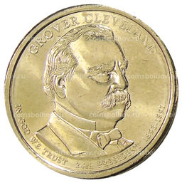 Монета 1 доллар 2012 года D США 24-й президент США Гровер Кливленд