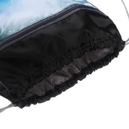 Мешок для обуви с карманом 420 х 340 мм, Calligrata МСО-7С, (мягкий полиэстер, плотность 210D), Пушистый дружок песик  фото 5