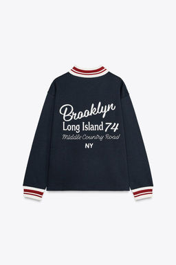 EMBROIDERED POLO SWEATSHIRT - Zara фото 6