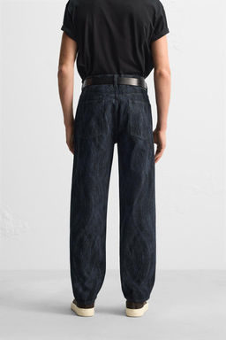 PRINTED STRAIGHT-LEG JEANS - Zara фото 3