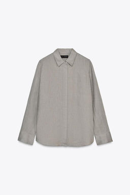 ZW COLLECTION 100% LINEN SHIRT - Zara фото 10