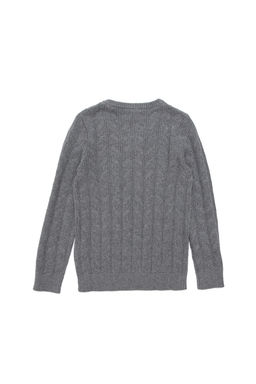 Серый меланжевый базовый свитер для мальчика - U.s. polo assn фото 12
