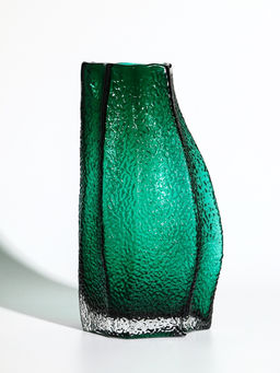 Ваза «Дженис», 25×12×8 см, стекло, зелёная