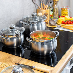 Кастрюля нерж КЛАССИКА 3л(2,9л) ст/крыш мет/руч матов 18см SD-18 (204072) /DANIKS/  фото 13