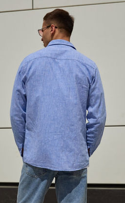 Рубашка д/р лен TF311-0460 jeans