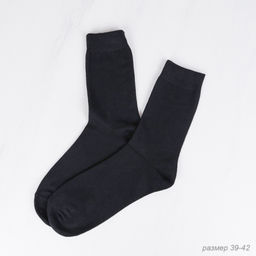 Носки мужские р. 39-42 ЧЕРНЫЕ / 1408-B /уп 50/ПАРА