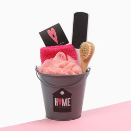 Набор подарочный Этель Home, полотенце, щётка, мочалка