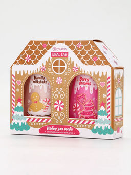 Гель для душа «С Новым годом», vanilla milkshake, набор 2 шт. × 200 мл, URAL LAB