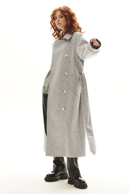 Пальто Golden Valley 7139-1 серый  фото 4