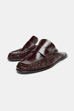 LEATHER MULE LOAFERS - Zara фото 9