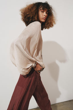 ZW COLLECTION BEADED SASH BLOUSE