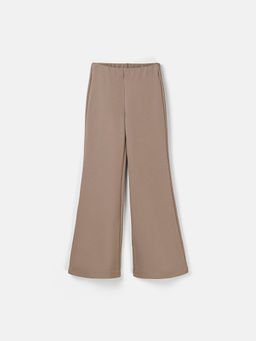 Брюки клеш Тауп облегченные 7+