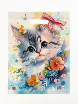 Цена за 50 шт. Пакет подарочный Натюркот, полиэтиленовый с вырубной ручкой, 40?31 см, 30 мкм