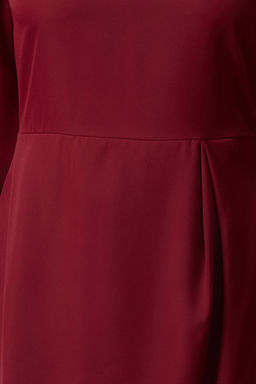 Koyu Visne A Kesim Mini Dokuma Elbise TWOAW25EL00389 - Trendyolmilla фото 3