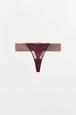 COMBINED LACE THONG - Zara фото 4
