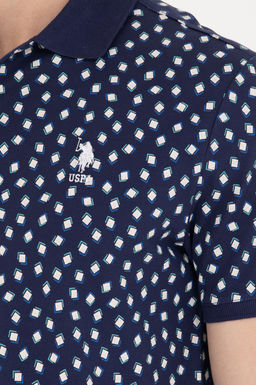 U. S. Polo Assn Мужская темно-синяя футболка с воротником-поло - U.s. polo assn фото 21