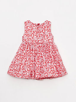 Bisiklet Yaka Desenli K?z Bebek Elbise