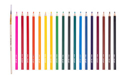 Лео Учись Набор акварельных карандашей + кисть в тубусе 19 пред. LNSWP-19 ( в тубусе ) - Аква-колор фото 3