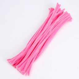 Синельная проволока набор 50 шт., розовая, 30 см