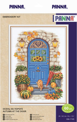 Набор для вышивания PANNA GM-7105 Осень на пороге 26 х 34.5 см