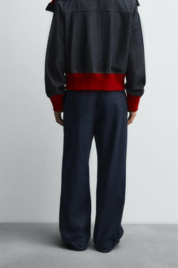 WIDE-LEG DENIM TROUSERS HARRY LAMBERT FOR ZARA X DISNEY  фото 3