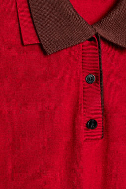 CONTRAST KNIT POLO SHIRT - Zara фото 4