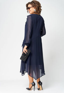 Платье EVA GRANT 7122В темно-синий