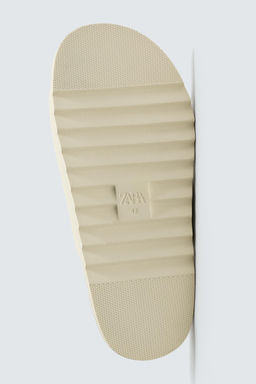 SANDALIA DOBLE TIRA ENGOMADA / Blanco Crema - Zara фото 7