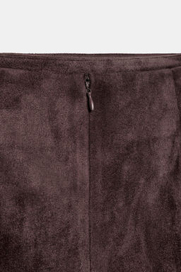FAUX SUEDE MINI SKIRT WITH BUCKLE - Zara фото 3