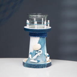 Деревянный подсвечник на 1 свечу «Маяк», 15×8×8 см