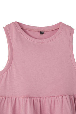 Pembe-Mint K?z Cocuk Basic Kolsuz Mini Orme Elbise TKDSS25EL00015 - Trendyolmilla фото 3