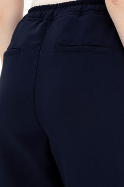 Kad_n Lacivert Harem Fit Kanvas Pantolon
