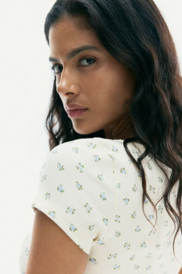 Camiseta de canal? con ribete de picot - H&m фото 8