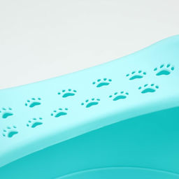 Туалет для кошек закрытый 47 x 47 x 35 см, бирюзовый - Пижон фото 5