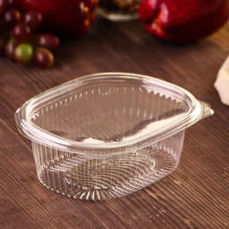 Цена за 330 шт. Контейнер одноразовый с неразъёмной крышкой ПР-РКС «АВС», 500 мл, пластик, 15.9×13×5.5 см, прозрачный