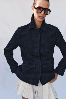 CHAQUETA DENIM ZW COLLECTION / Azul - Zara фото 13