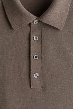 Polo en punto fino Regular Fit - H&m фото 4