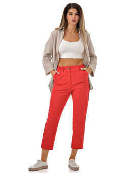 Легкие и комфортные летние брючки из хлопка с лайкрой