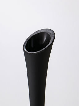 Ваза «Пять вечеров», фристайл, d=3.5 см, 40×9.5 см, стекло, чёрная матовая