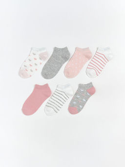 Desenli K?z ?ocuk Patik ?orap 5li