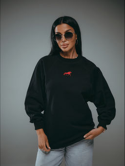 Символ свитшот женский (черный)