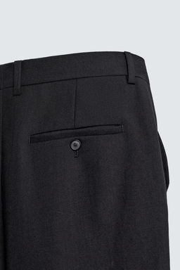 LIMITED EDITION 100% WOOL STRAIGHT-LEG TROUSERS - Zara фото 9