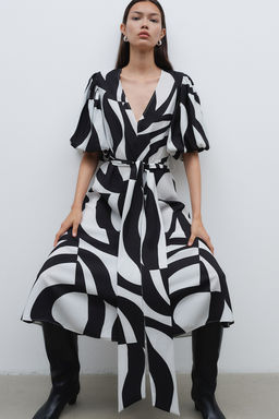 Vestido con cinturon de anudar - H&m фото 3