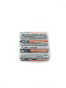 Батарейка GoPower Heavy Duty R6 SP-4 /уп 60/пальчиковые - Галеонтрейд фото 4